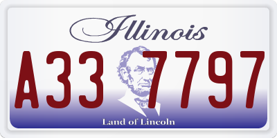 IL license plate A337797
