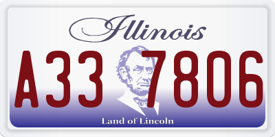 IL license plate A337806