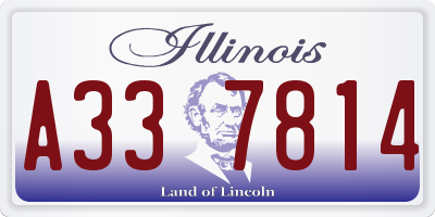 IL license plate A337814