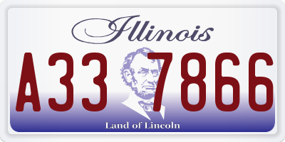 IL license plate A337866