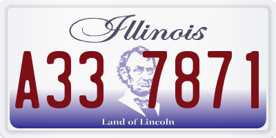 IL license plate A337871