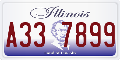 IL license plate A337899