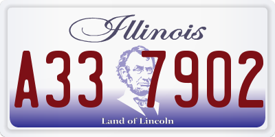 IL license plate A337902
