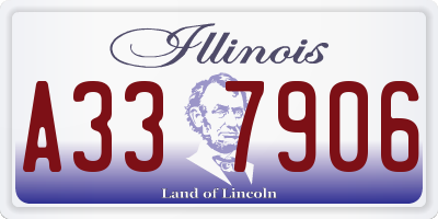 IL license plate A337906