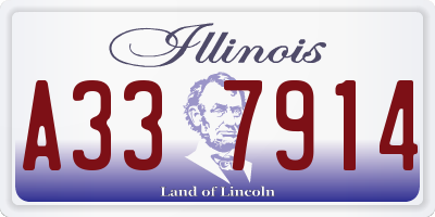 IL license plate A337914