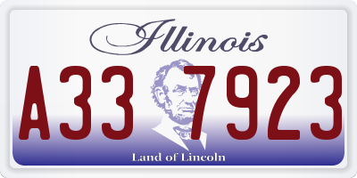 IL license plate A337923