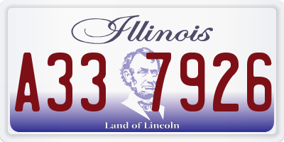 IL license plate A337926