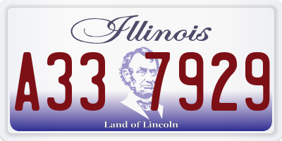 IL license plate A337929