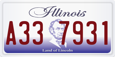 IL license plate A337931