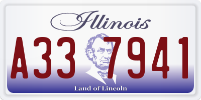 IL license plate A337941