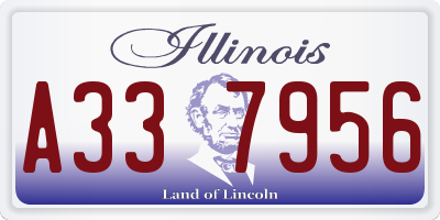 IL license plate A337956
