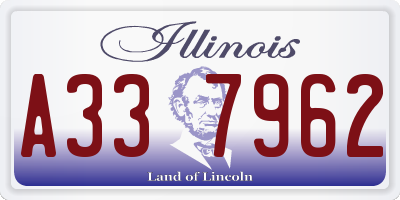 IL license plate A337962