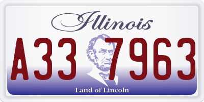 IL license plate A337963