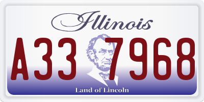 IL license plate A337968