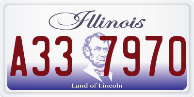 IL license plate A337970
