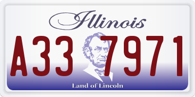 IL license plate A337971