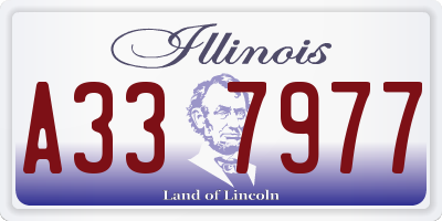 IL license plate A337977