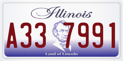IL license plate A337991