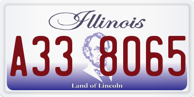 IL license plate A338065