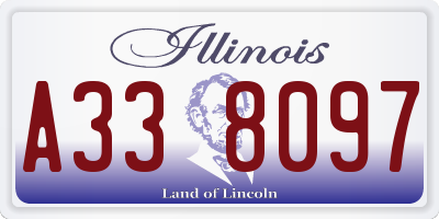 IL license plate A338097