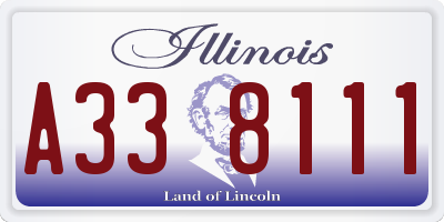 IL license plate A338111