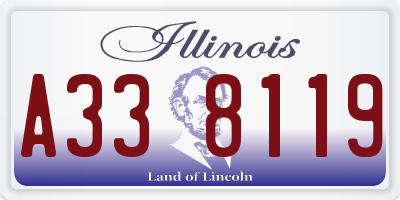 IL license plate A338119