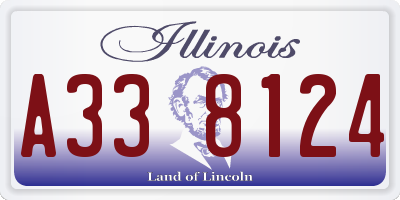 IL license plate A338124