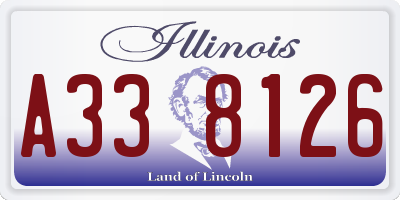 IL license plate A338126