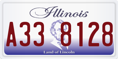 IL license plate A338128