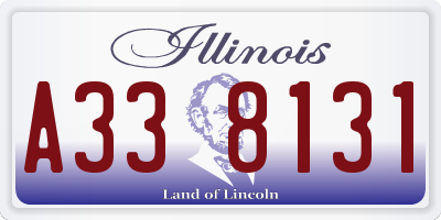 IL license plate A338131