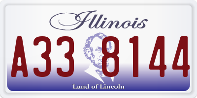 IL license plate A338144