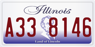 IL license plate A338146