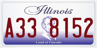 IL license plate A338152
