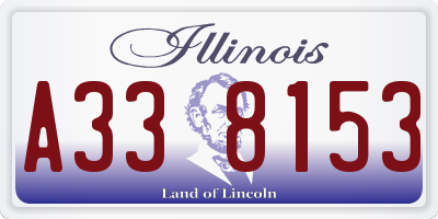 IL license plate A338153
