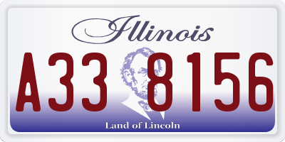 IL license plate A338156
