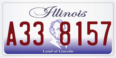 IL license plate A338157