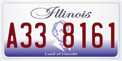 IL license plate A338161