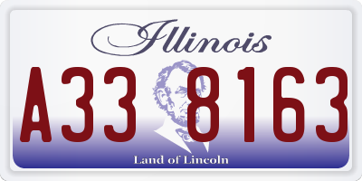 IL license plate A338163