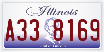IL license plate A338169