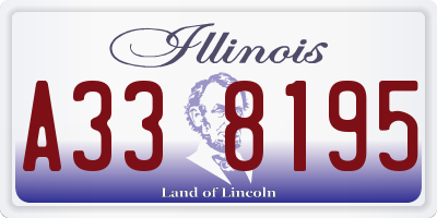 IL license plate A338195