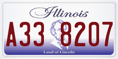 IL license plate A338207