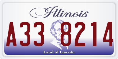 IL license plate A338214