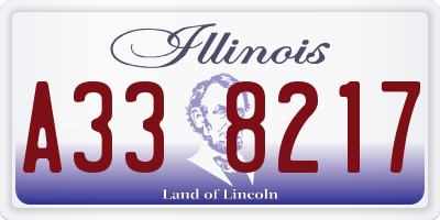 IL license plate A338217