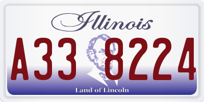 IL license plate A338224