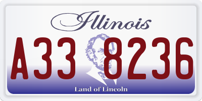 IL license plate A338236