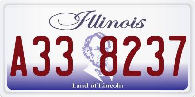 IL license plate A338237