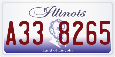 IL license plate A338265