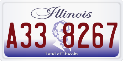 IL license plate A338267