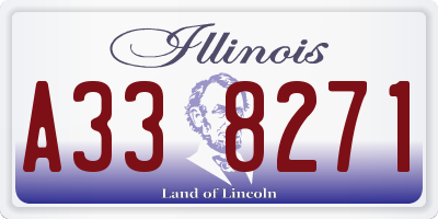 IL license plate A338271