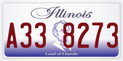 IL license plate A338273